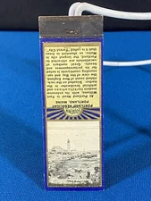 Portland Headlight Light House Maine VTG Matchbook Cover L#40