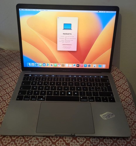 macbook pro 2019 i5-quad core 2.4ghz 8gb 500gb touchbar