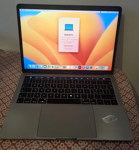 macbook pro 2019 i5-quad core 2.4ghz 8gb 500gb touchbar