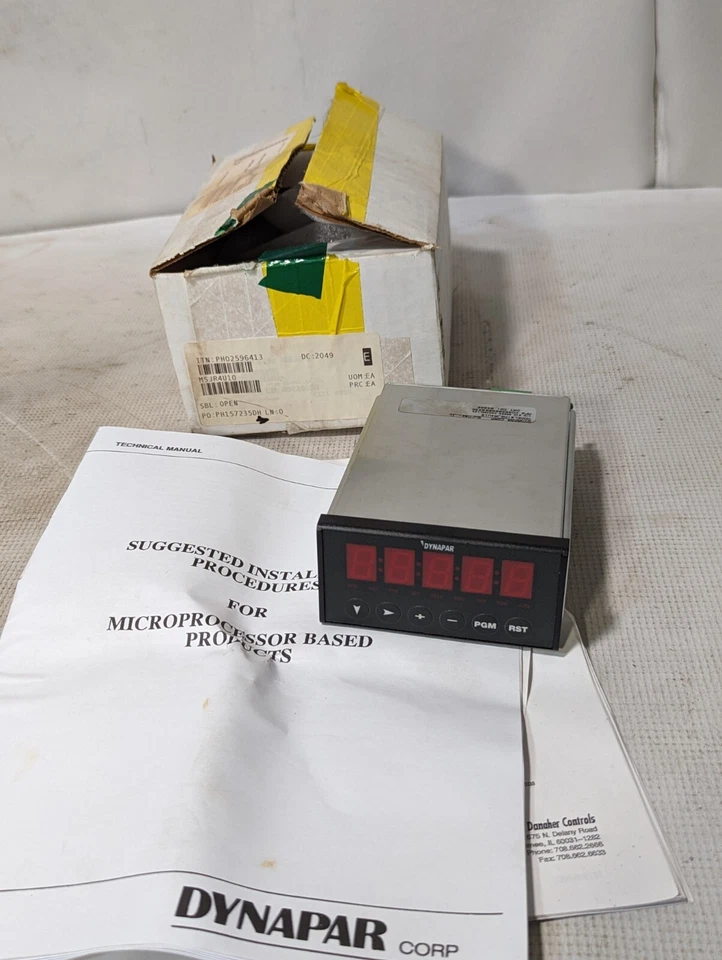 Dynapar MSJR4U10 Speed Regulator, 120/240vac, 1/8 DIN Digital - Image 2 of 4