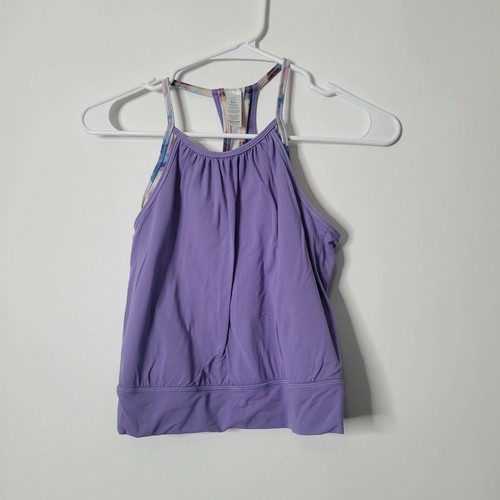 Ivivva Girls Youth Size 6 Purple Sleeveless Tank Top Nylon/Spandex - Picture 1 of 6