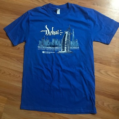 NEW United Arab Emirates Collectible Mens Dubai Norwegian Cruise lines Tee shirt
