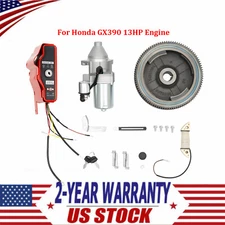 Electric Start Kit Flywheel Starter Ingnition Fits Honda GX390 13HP