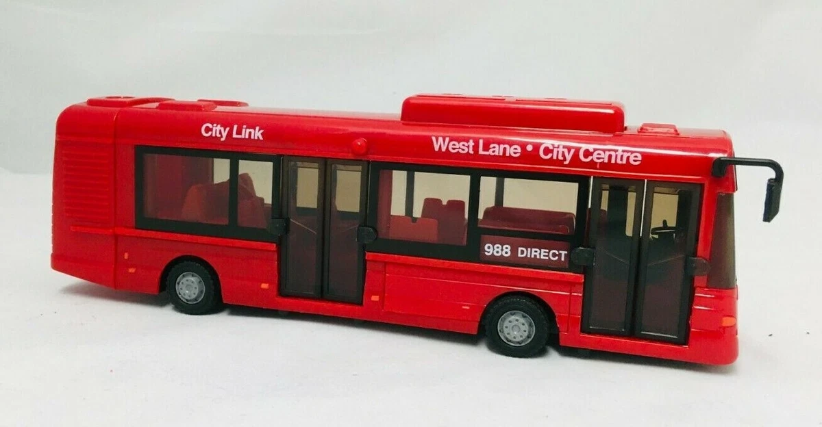 Large City Bus Plastic High Quality Children's Toy Kids Free wheel