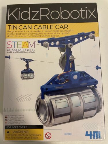 4M Tin Can Cable Car DIY Mechanical Engineering Educational Kit for Kids. Sealed - Picture 1 of 2