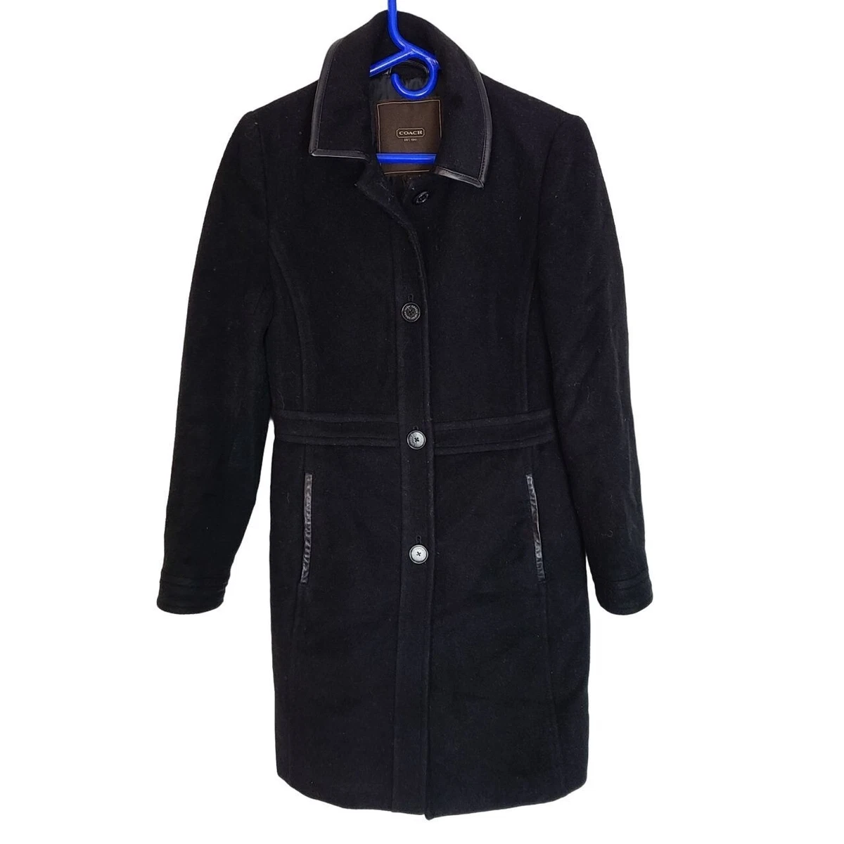 Coach clearance peacoat women's