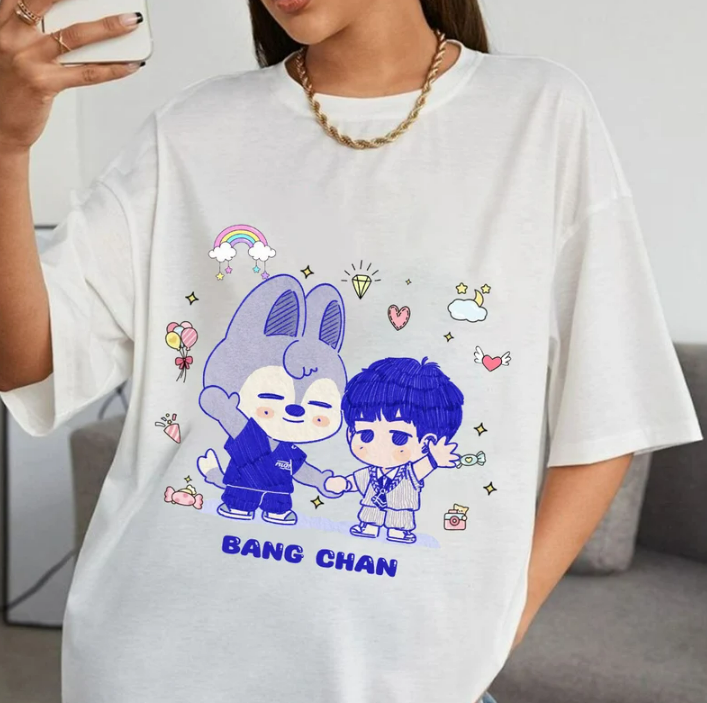 Bang Chan Wolf Chan Stray Kids Skzoo Shirt, 5 Stars Stray Kids