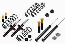4 Stoßdämpfer Gas Federn HD Gummis Domlager Serie für VW Golf 4 Typ 1J ≤ 1.6 4 Stoßdämpfer Gas Federn HD Gummis Domlager Serie für VW Golf 4 Typ 1J ≤ 1.6