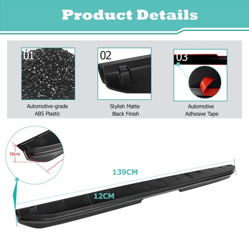 Rail Spoiler Tail Gate Protector Tailgate Cover For Mitsubishi Triton MV 2024+ - Picture 6 of 8