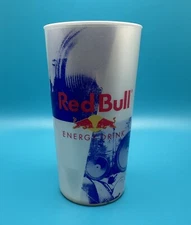 Red Bull Energy Drink Plastic Reusable 12oz Cup - Blue/Silver