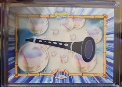 2025 Topps Chrome SpongeBob Squidward s Clarinet  - Shadowbox Superfractor 4/20