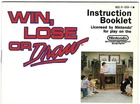 [MANUAL ONLY] Win, Lose or Draw (Nintendo NES, 1990) Clean, Complete great shape