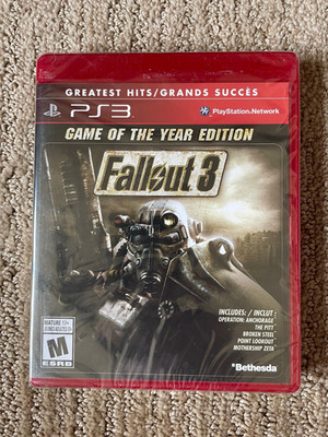 PS3 Fallout 3 Game of the Year Greatest Hits game (brand new, sealed)