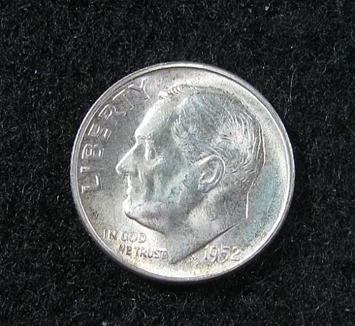 1952 s - ROOSEVELT DIME -  UNC BU