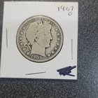 1907-O Barber Half Dollar 50C Silver 0.900 Fine Business Strike Circulated #484