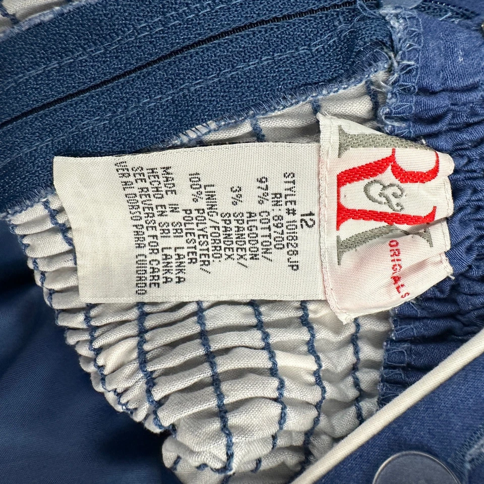 R&K Originals Womens Dress Size 12 Navy White Polka Dot Vintage Retro Pinup - Image 3 of 4