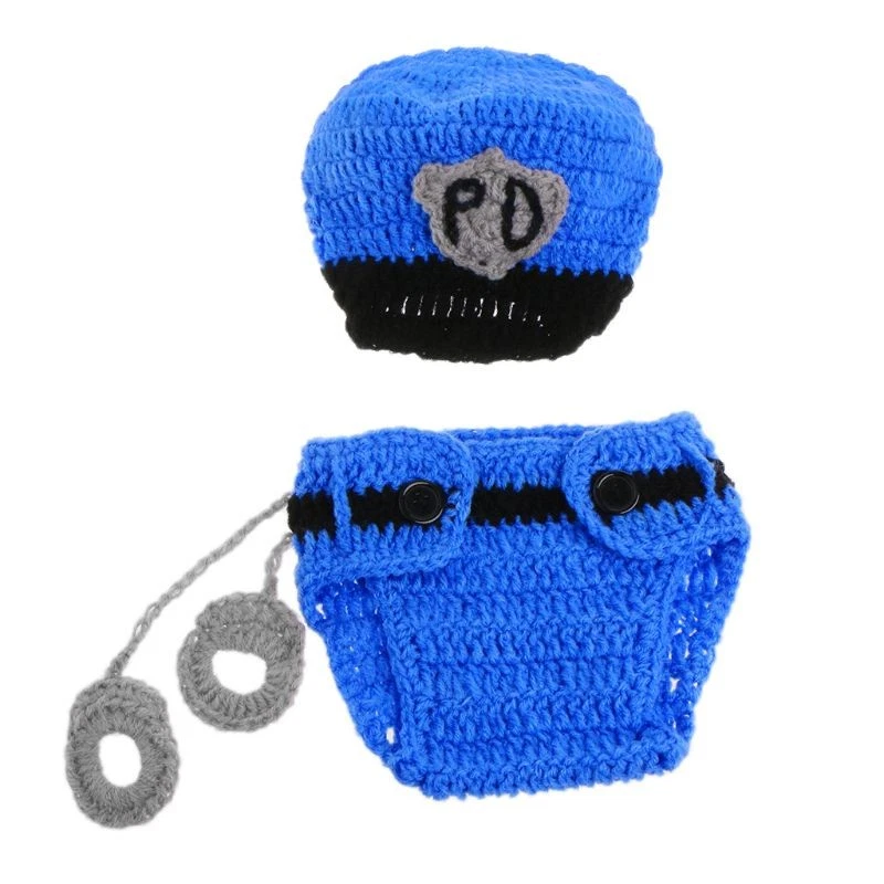 Baby Photography Props Crochet Knit for Design Clothes Suit Infant