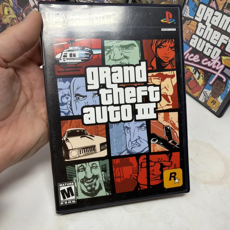 Grand Theft Auto III San Andreas Vice City PS2 PlayStation 2 Lot Complete Maps  - Image 2 of 4