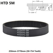 HTD 5M Timing Pulley Belts 5mm Pitch Width 30mm 5M Close Loop Rubber Timing Belt
