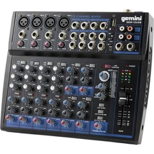 Gemini 12-Channel DJ Audio Mixer with Multi-FX, USB, EQ & Phantom Power – Stu...