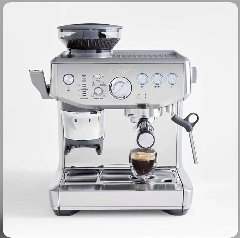 Breville Barista Express Impress Espresso Machine - BES876BSS1BNA1 (Silver)
Opens in a new window or