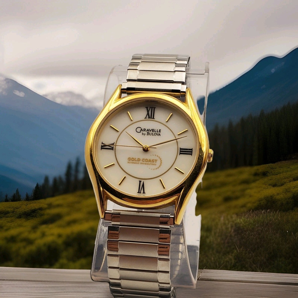 Montre Bracelet Homme Vintage Caravelle Bulova Mécanique - À Remontage, Circa 1975, Occasion