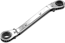 Uxcell Reversible Ratcheting Wrench, 3/8-Inch X 7/16-Inch Offset Double Box End