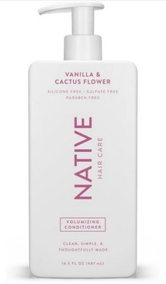 Native Vanilla & Cactus Flower Volumizing Conditioner 16.5oz New