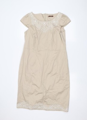 Savoir Damen beige Basic T-Shirt Größe 16