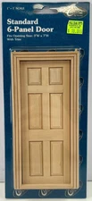 Classics by Handley #76007 1" Scale Standard 6-Panel Door Dollhouse Miniature