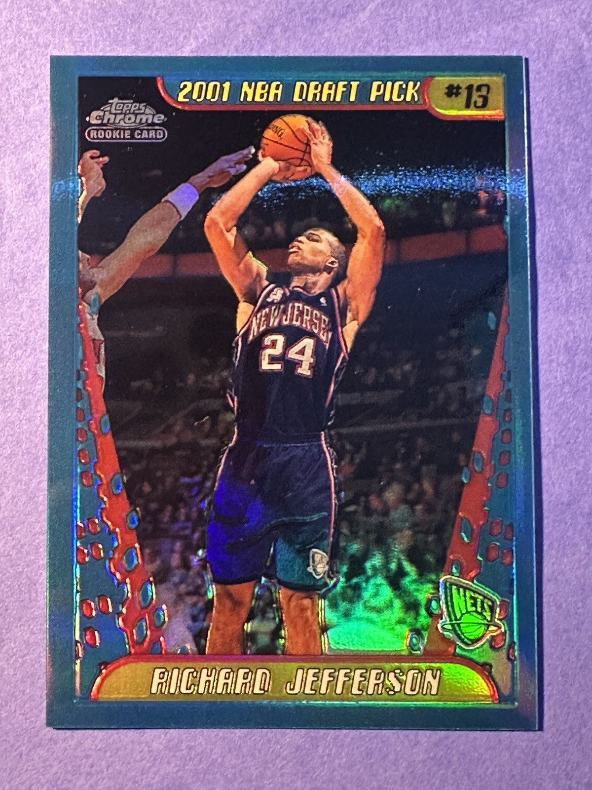2001-02 Topps Chrome - Richard Jefferson - #141 - Refractor (RC)
