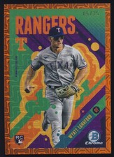 2024 MLB Bowman Chrome Ascensions Orange Mojo Refractor Wyatt Langford RC 5/25