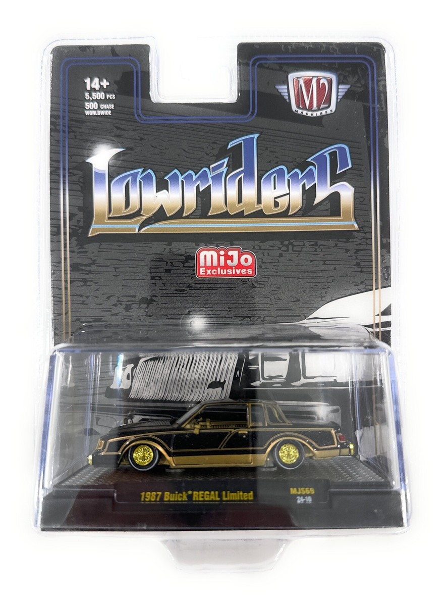 chase! M2 1987 BUICK REGAL LIMITED LOW RIDERS 1:64 BLACK