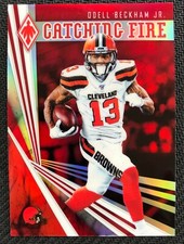 2019 Phoenix Catching Fire RED #16 Odell Beckham Jr. /299 Insert Parallel Card