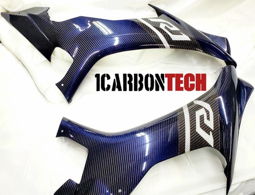 BLUE HYBRID CARBON FIBER SIDE FAIRINGS 2015-2016-2017-2018-2019 YAMAHA YZF R1 - Bild 8 von 13