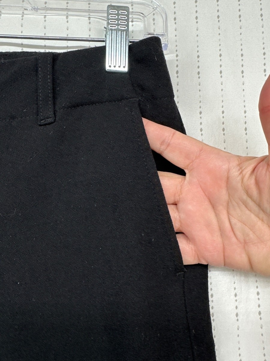 Vintage Theory Wool-Blend Pants Sz 0 Black Y2K Low Rise Wide