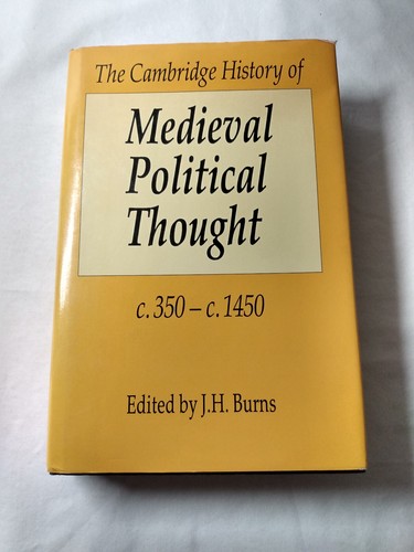 Medieval Political Thought History Philosophy Law Social Structure 1988