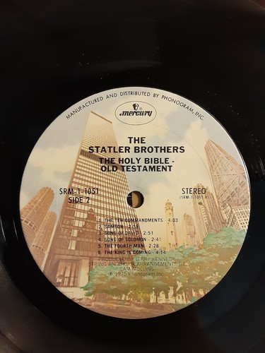 Holy Bible Old Testament Vinyl by The Statler Bros (Mercury SRM-1-1051) 1975 - Picture 7 of 15