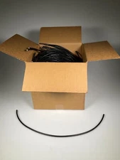 Black unended copper clad coaxial cable indoor/outdoor 2 Foot - 110 cables