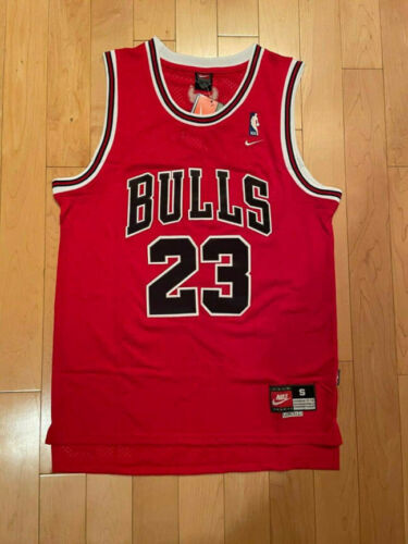#23 Michael Jordan Bulls 1997-1998 Red Men's FINALS Stitched Jersey Size Large