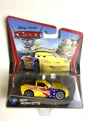 Mattel Disney Pixar Movie Cars 2 Japan 7# Jeff Gorvette Diecast