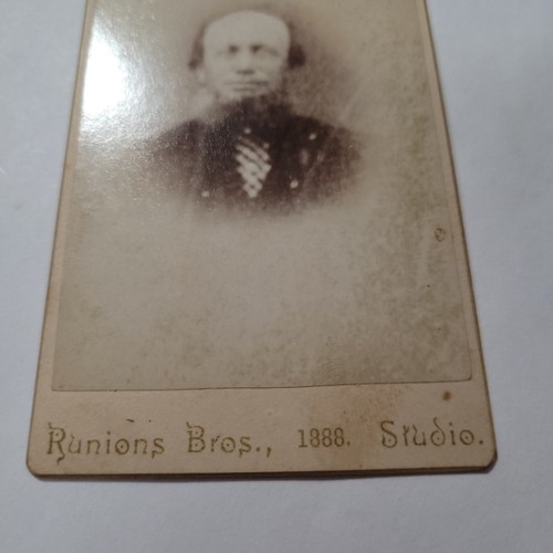 Portrait Man Son Husband Cabinet Card Runions Bros 1888 St Lawrence, Co NY - Picture 3 of 7