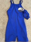 Pink Balera Tank Leotard/ Capezio Royal Biketard w Scrunchie Size LC NWT — photo 2