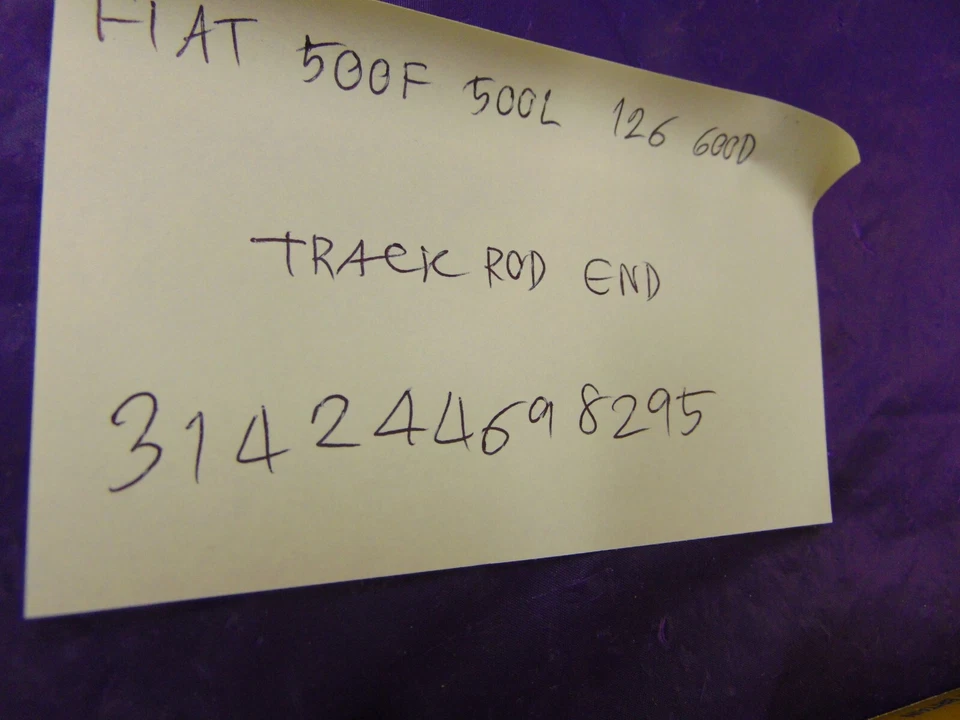 FIAT 500F 500L 126 600D E F 124 SPYDER 1X NUEVO EXTREMO DE VARILLA DE PISTA R/H/T Foto 2 de 2