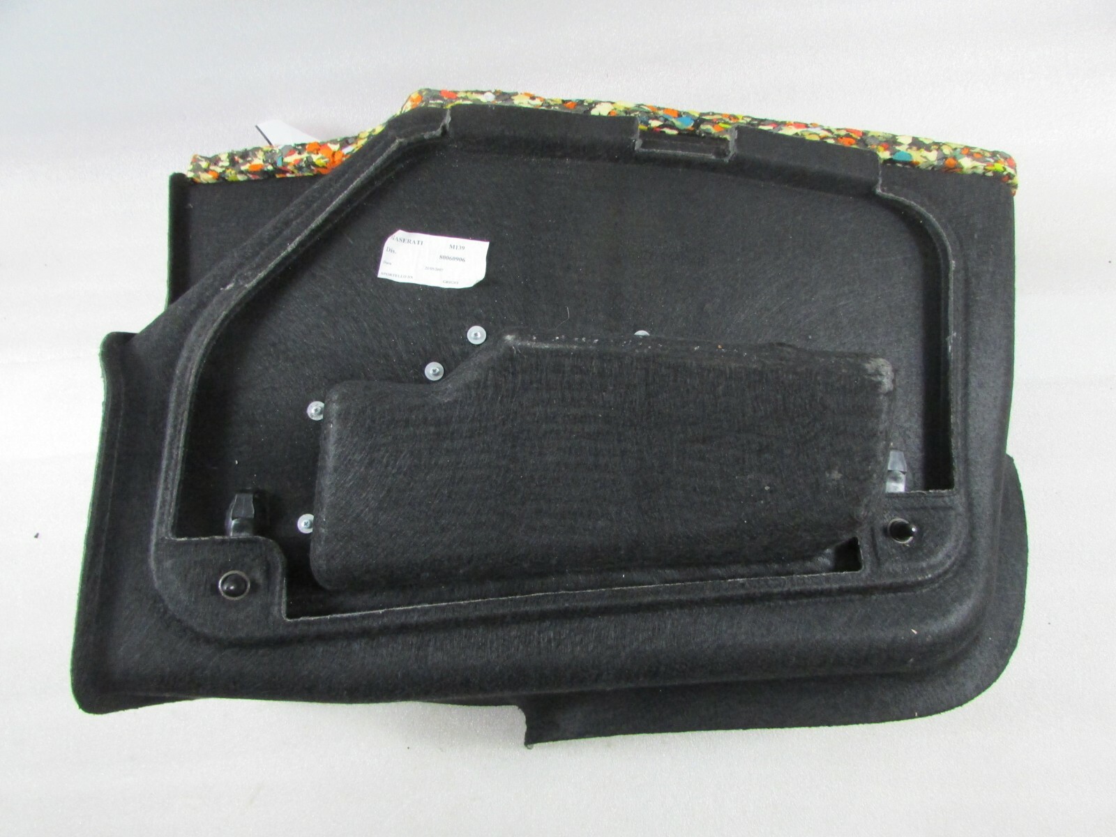 Maserati Quattroporte, RH, Right Complete Trunk Carpet, Grey, Used, P/N 9814387