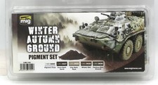 AMMO AMIG7455 Winter Autumn Ground Pigment Set Dark Earth Wet Soil Mig Jimenez