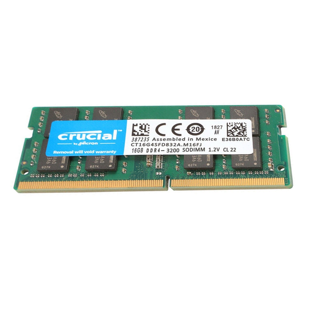 CRUCIAL DDR4 16GB 3200 2x PC4-25600 Laptop Memory RAM SODIMM 2Pcs