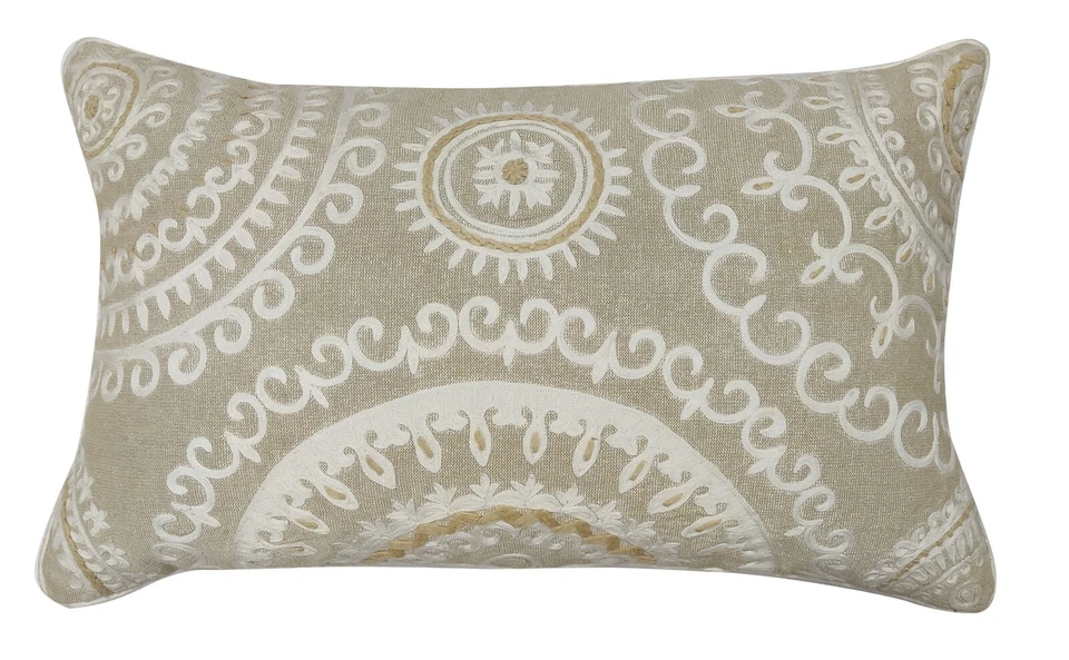 ANCIENT ARABIC MACHINE EMBROIDRED COTTON CUSHION - Image 3 of 3