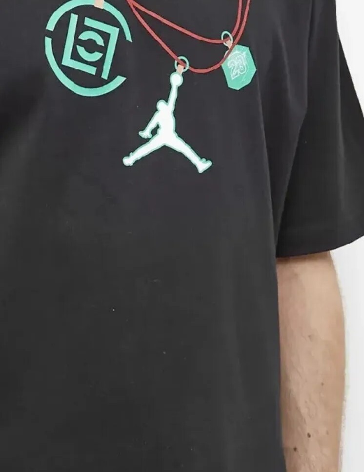 Nike Air Jordan x Clot Black Jade Graphic TShirt DJ9740010 Men's Size