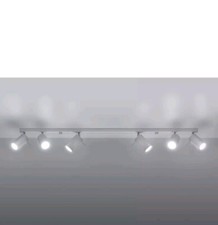 Image of Sollux Lighting Round White Deck of 6 Lights